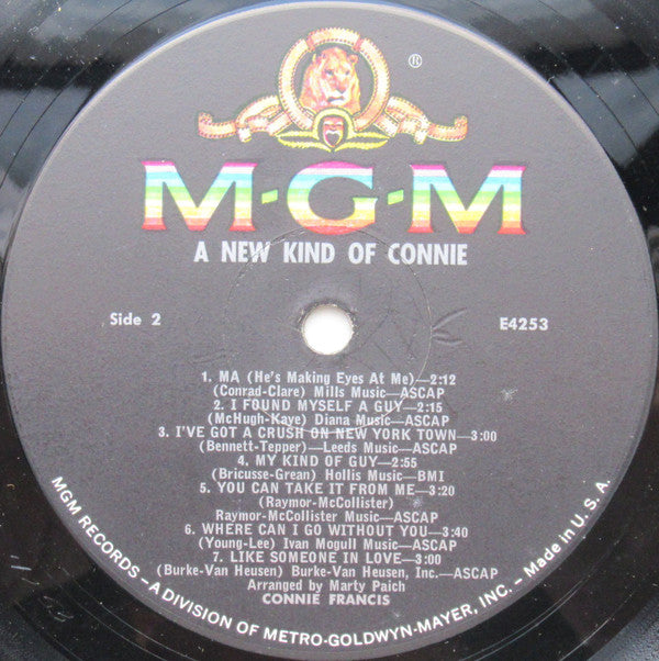 Connie Francis : A New Kind Of Connie (LP, Album, Mono)