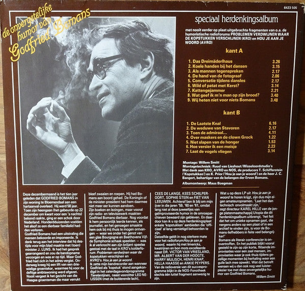 Godfried Bomans : De Onvergetelijke Humor Van Godfried Bomans (LP, Album, Mono)