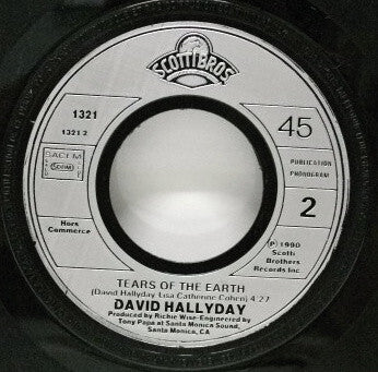 David Hallyday : Tears Of The Earth (7", Promo)