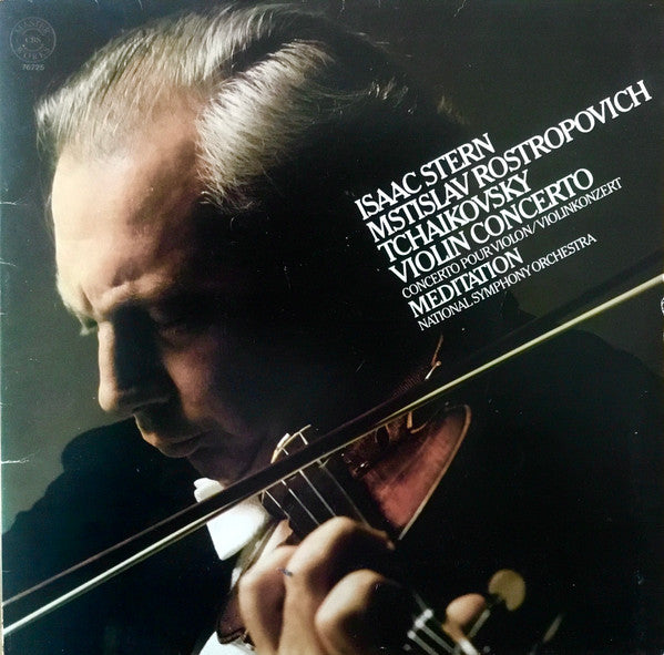 Isaac Stern, Mstislav Rostropovich, Pyotr Ilyich Tchaikovsky, National Symphony Orchestra : Violin Concerto / Meditation (LP, Gat)