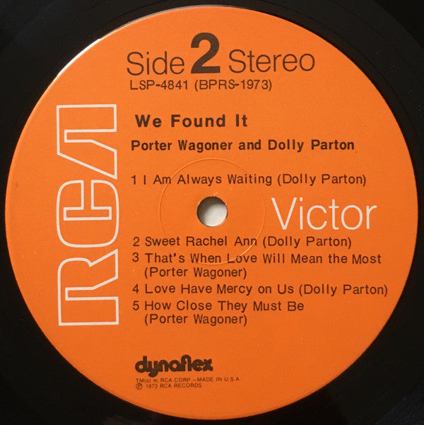 Porter Wagoner & Dolly Parton* : We Found It (LP, Album, Ind)
