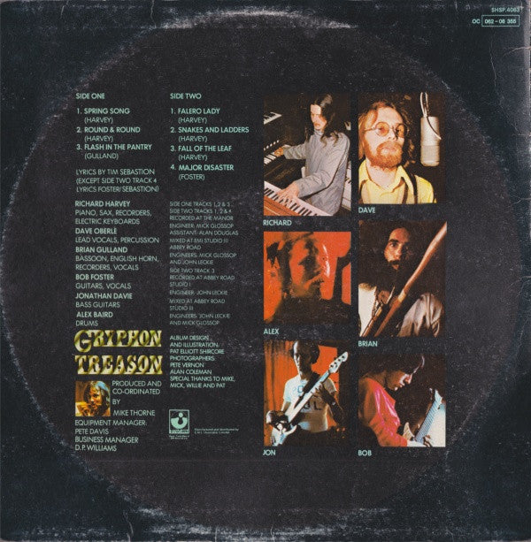 Gryphon : Treason (LP, Album)