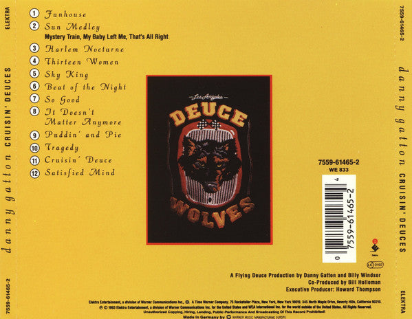 Danny Gatton : Cruisin' Deuces (CD, Album)