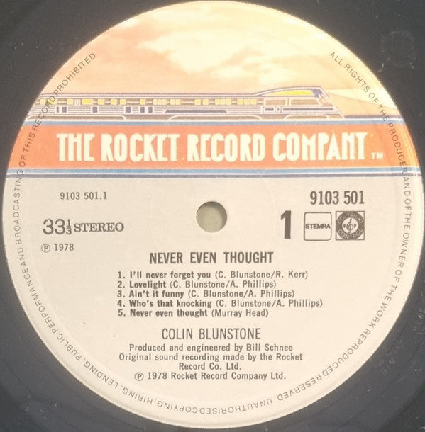 Colin Blunstone : Never Even Thought (LP, Album)