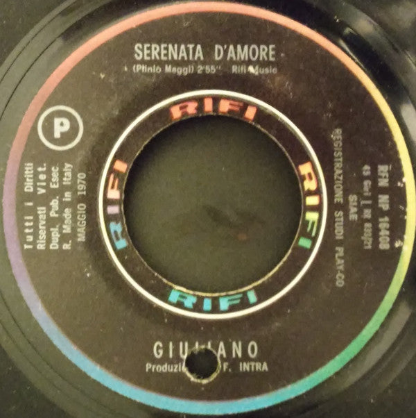 Giuliano Cederle : Il Ballo Dei Fiori / Serenata D'Amore (7")