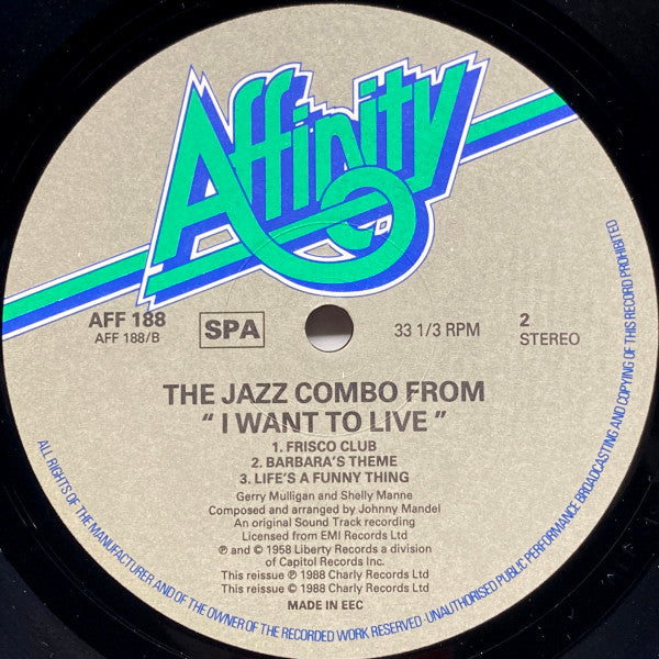 Gerry Mulligan : The Jazz Combo From "I Want To Live!" (LP, Album)
