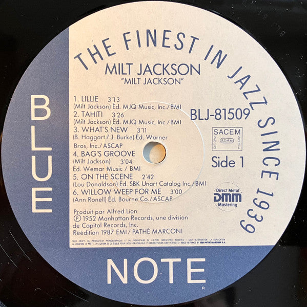 Milt Jackson With John Lewis (2), Percy Heath, Kenny Clarke, Lou Donaldson And The Thelonious Monk Quintet : Milt Jackson With John Lewis, Percy Heath, Kenny Clarke, Lou Donaldson And The Thelonious Monk Quintet (LP, Comp, Mono, RE, RM)