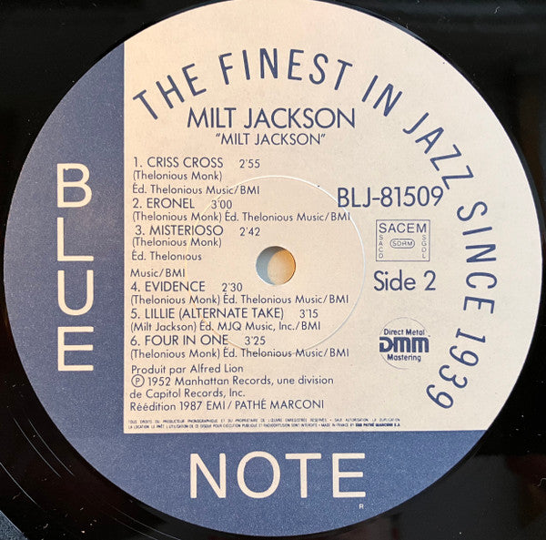 Milt Jackson With John Lewis (2), Percy Heath, Kenny Clarke, Lou Donaldson And The Thelonious Monk Quintet : Milt Jackson With John Lewis, Percy Heath, Kenny Clarke, Lou Donaldson And The Thelonious Monk Quintet (LP, Comp, Mono, RE, RM)