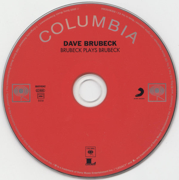 Dave Brubeck : Brubeck Plays Brubeck (CD, Album, RM)