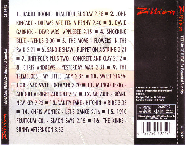Various : Beautiful Sunday (CD, Comp)
