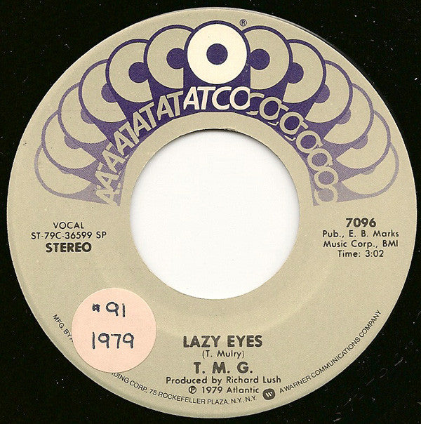 Ted Mulry Gang : Lazy Eyes (7", Single)