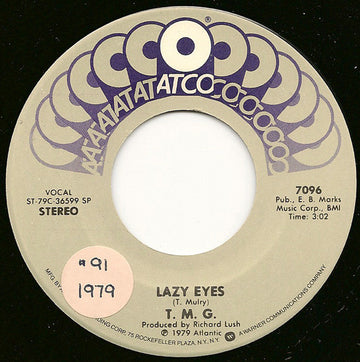 Ted Mulry Gang : Lazy Eyes (7", Single)