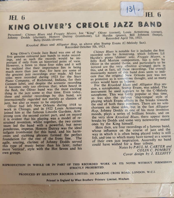 King Oliver : King Oliver (7", EP, Comp)