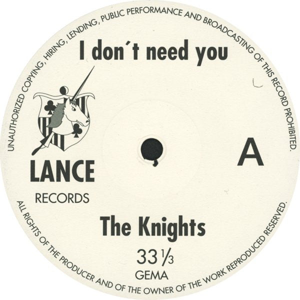 The Knights (6) : I Don't Need You (LP, Comp)