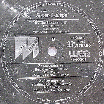 Various : Super-6-Single (Flexi, 7", Shape, Comp)