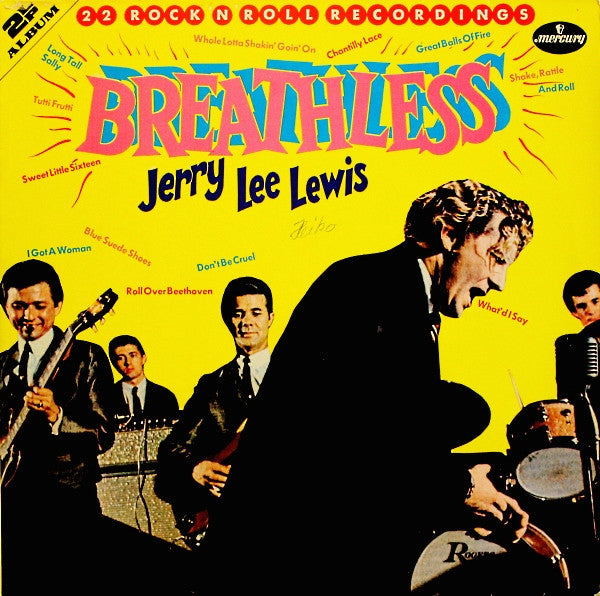 Jerry Lee Lewis : Breathless (22 Rock N Roll Recordings) (2xLP, Comp, Gat)
