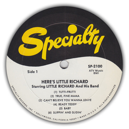 Little Richard : Here's Little Richard (LP, Album, RE)