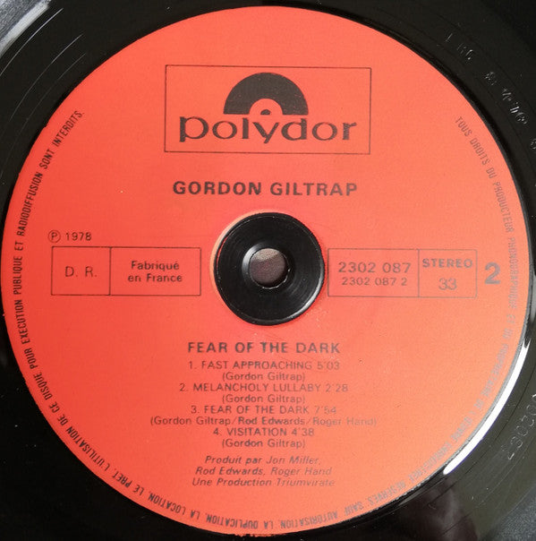 Gordon Giltrap : Fear Of The Dark (LP, Album)