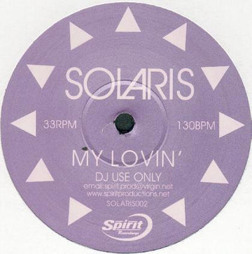 Solaris : My Lovin' (12", S/Sided, Promo)