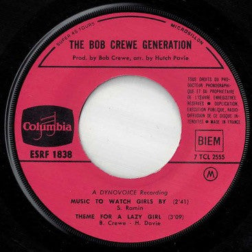 The Bob Crewe Generation : Music To Watch Girls By (7", EP)