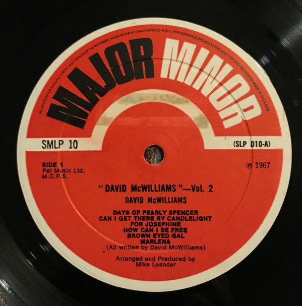 David McWilliams : David McWilliams Vol. 2 (LP, Album)