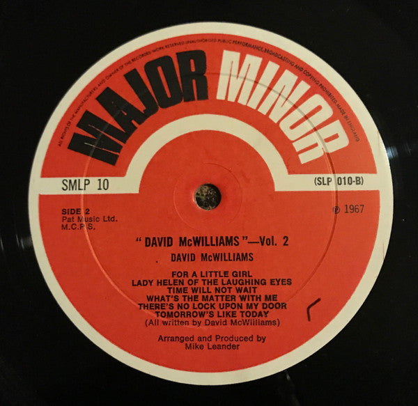 David McWilliams : David McWilliams Vol. 2 (LP, Album)