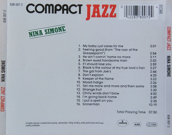 Nina Simone : Nina Simone (CD, Comp)