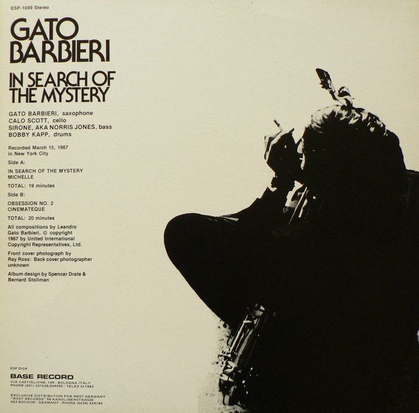 Gato Barbieri : In Search Of The Mystery (LP, Album)