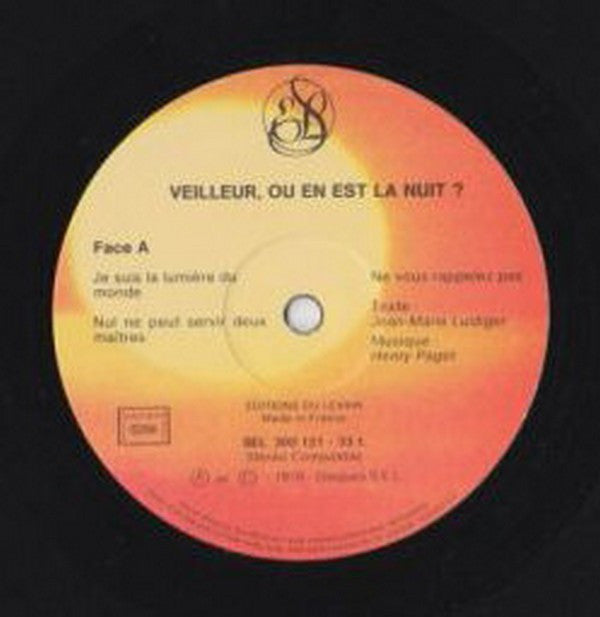 Jean-Marie Lustiger / Henry Paget : Veilleur, Où En Est La Nuit? (LP, Album)