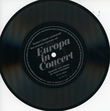 Various : Een Muzikale Impressie Van Europa In Concert (Flexi, 7", S/Sided, Promo)