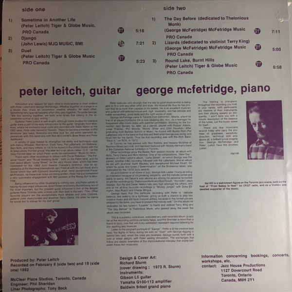 Peter Leitch And George McFetridge : Sometime In Another Life (LP)
