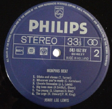 Jerry Lee Lewis : Memphis Beat (LP, Album)