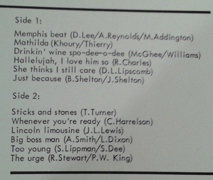 Jerry Lee Lewis : Memphis Beat (LP, Album)