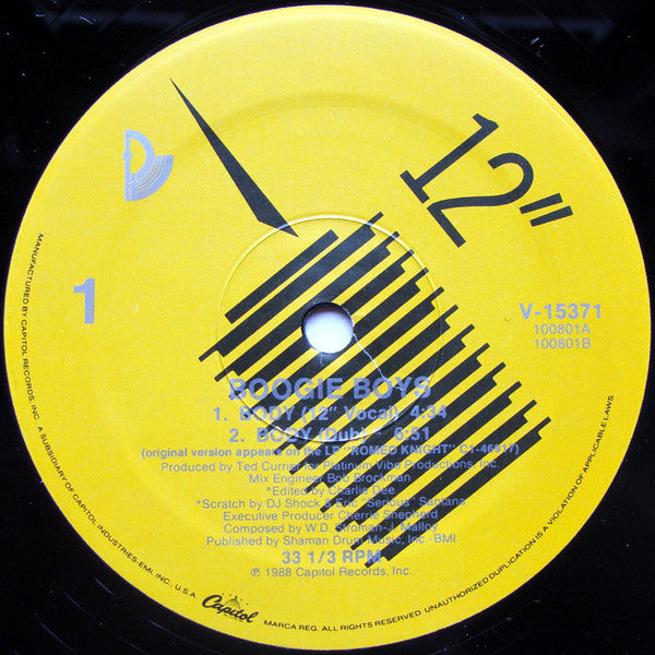 Boogie Boys : Body (12")