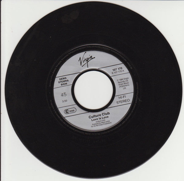 Culture Club : Love Is Love (7", Single, M/Print)