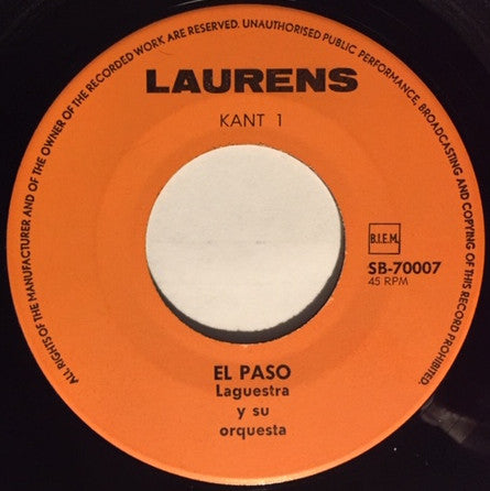 Laguestra And His Orchestra : El Paso (7")