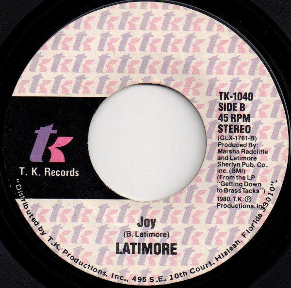 Latimore (2) : Take Me To The Mountain Top (7", Styrene)