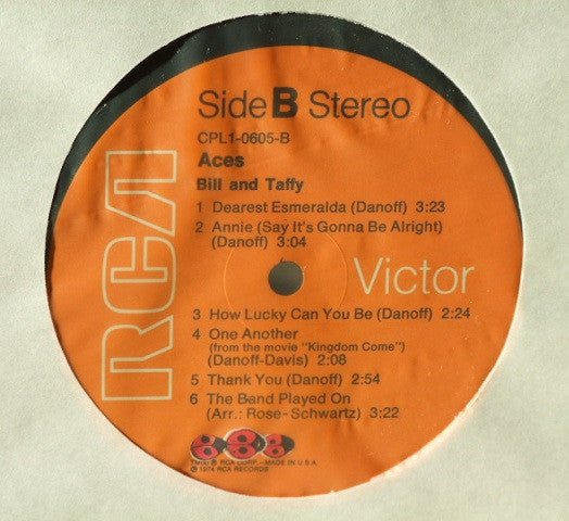 Bill And Taffy* : Aces (LP, Album)