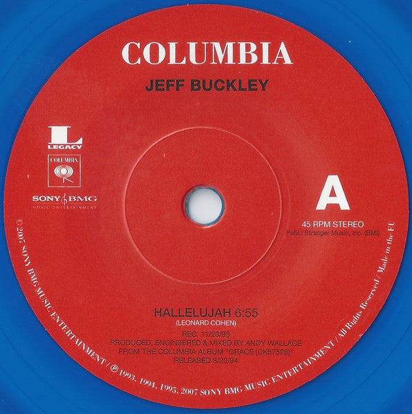 Jeff Buckley : Hallelujah (7", Promo, Blu)
