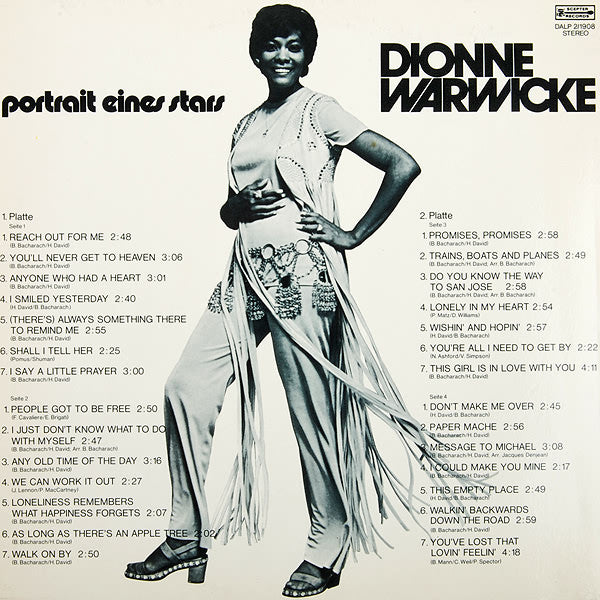 Dionne Warwicke* : Portrait Eines Stars (2xLP, Comp, Gat)