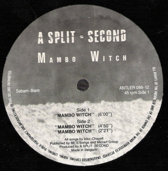 A Split - Second : Mambo Witch (12")