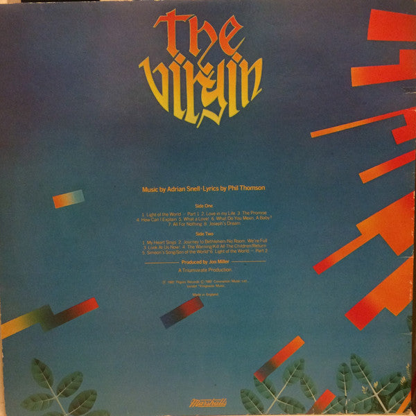 Adrian Snell : The Virgin (LP, Album, Gat)