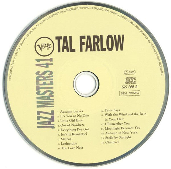 Tal Farlow : Verve Jazz Masters 41 (CD, Comp)