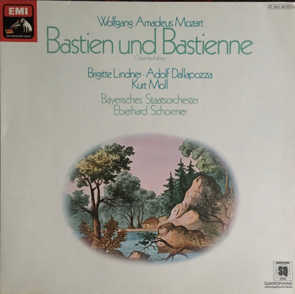 Wolfgang Amadeus Mozart, Brigitte Lindner, Adolf Dallapozza, Kurt Moll, Bayerisches Staatsorchester, Eberhard Schoener : Bastien Und Bastienne (LP, Quad)