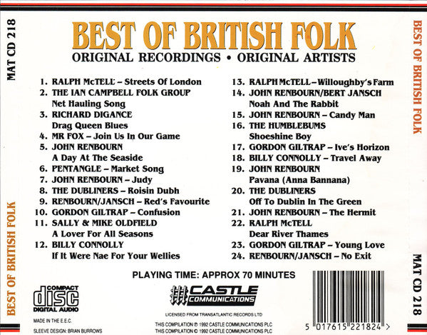 Various : Best Of British Folk (CD, Comp)