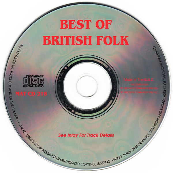 Various : Best Of British Folk (CD, Comp)