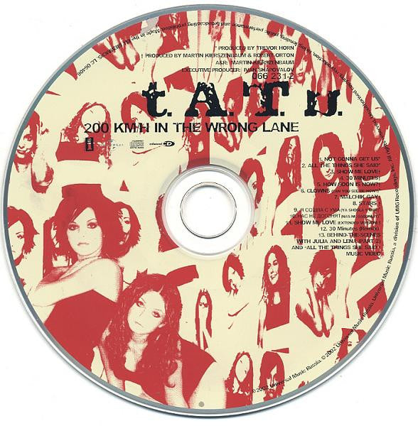 t.A.T.u. : 200 Km/H In The Wrong Lane (CD, Album, Enh)