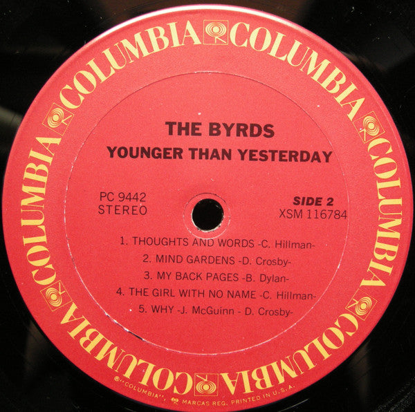The Byrds : Younger Than Yesterday (LP, Album, RE, Car)