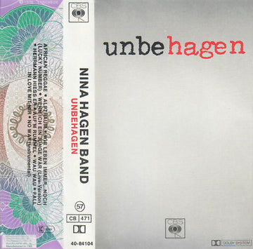 Nina Hagen Band : Unbehagen (Cass, Album, RE)