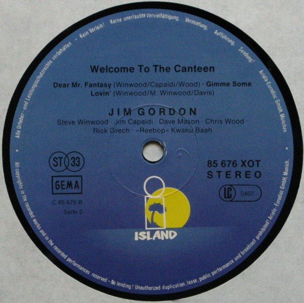 Traffic : Welcome To The Canteen (LP, Album, RE)